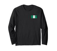 Nigeria Flag Graphic for Men, Women, Kids Long Sleeve T-Shirt