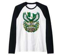 Nigeria Flag Independence Day Proudly Naija 1960 2026 Raglan Baseball Tee