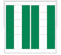 Nigeria Flag Laptop Stickers Pack of 10 (25 x 15 mm) Vinyl NG Labels for iPad Fridge Windows Bike Packwith® #P1137