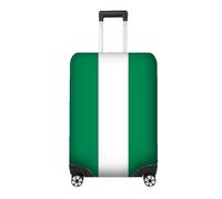 Nigeria Flag Luggage Cover Suitcase Protector - Green and White Nigerian Travel Sleeve, Stretchy Polyester Spandex Protective Cover for Suitcases, African Heritage Travel Gift in 3 Sizes