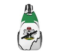 Nigeria Flag Map01 Crossbody Sling Bag Crossbody Shoulder Chest Bag Shoulder Strap Waist Fanny Pack Men Women