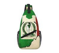 Nigeria Flag Map03 Crossbody Sling Bag Crossbody Shoulder Chest Bag Shoulder Strap Waist Fanny Pack Men Women