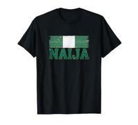 Nigeria Flag Naija African Pride Tribal Pattern T-Shirt