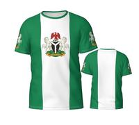 Nigeria Flag Nigerian 3D Printed Patriotic T Shirt Tees Tops Sport Soccer Shirts Multicolor