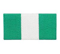 Nigeria Flag Patch Embroidered Applique Iron On Sew On Nigerian National Emblem