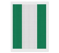 Nigeria Flag Personalized Square Diamond Art Painting Kits Adults 5D Full Drill Diamonds Craft Pictures Decor 12"x16"