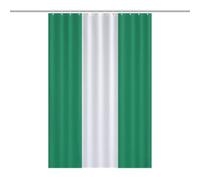 Nigeria Flag Soft Shower Curtains Polyester Bathroom Curtain with 12 Hooks Washable Quick Dry Bathtub Curtain 46.85x70.87Inch（119x180cm）