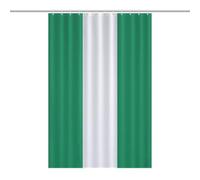 Nigeria Flag Soft Shower Curtains Polyester Bathroom Curtain with 12 Hooks Washable Quick Dry Bathtub Curtain 59.84x83.85Inch（152x213cm）