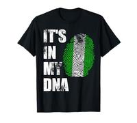 NIGERIA, IT'S IN MY DNA NIGERIAN FLAG DISTRESSED STYLE T-Shirt