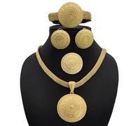 Nigeria Jewelry Sets For Women Wedding Bracelets Ethiopian Gold Color African Dubai Turkish Jewelry Bridal Ring