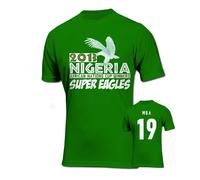 Nigeria Junior 2013 Caf Winners T-Shirt - Mba 19 in Green | Size: 5-6 Years Nigeria Green 5-6 Years