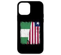 Nigeria Liberia Half Flag Nigerian Liberian Jersey Case for iPhone 12 mini