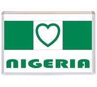 Nigeria - Lover Nigeria/Nigerian Flag Towns & Cities - Jumbo Fridge Magnet
