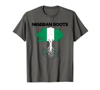 Nigeria Nigerian Africa Love Proud Heart Tree T-Shirt