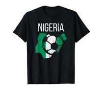 Nigeria Soccer Nigereian Flag Gift Football African Pride T-Shirt
