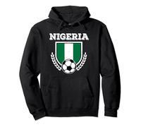 Nigeria Soccer Vintage Football Team Flag Shield Game Pullover Hoodie
