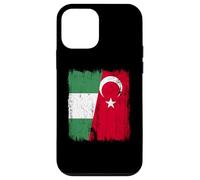 Nigeria Turkey Half Flag Turkiye Nigerian Turkish Heritage Case for iPhone 12 mini
