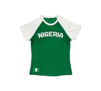 Nigeria y2k Crop Top, Green and White Regular Top (S-L)
