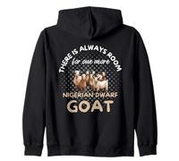 Nigerian Dwarf Goat Design for Nigerian Goat moms Zip Hoodie
