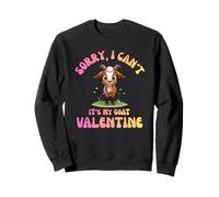 Nigerian Dwarf Goat Lover Valentine Day Cute Goat Design Sweatshirt