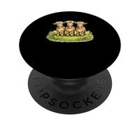 Nigerian Dwarf Goats in a Spring Meadow PopSockets Adhesive PopGrip