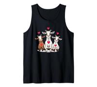 Nigerian Dwarf Goats Valentine Design Cute Goat Lover Tank Top
