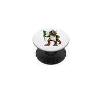 Nigerian Flag Dinosaur Roots T-Rex Pride Nigeria PopSockets Adhesive PopGrip