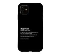 Nigerian Heritage Origin Message Culture Case for iPhone 11