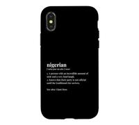Nigerian Heritage Origin Message Culture Case for iPhone X/XS