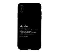 Nigerian Heritage Origin Message Culture Case for iPhone XS Max