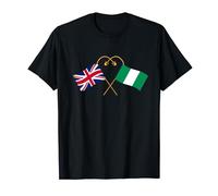 Nigerian heritage UK Nigeria British Flag Nigerian Flag T-Shirt