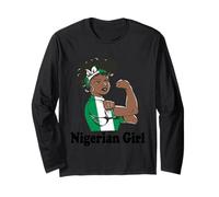Nigerian Roots Crown African Pride Nigerian Girl Nigeria Long Sleeve T-Shirt