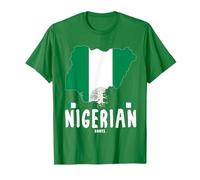 Nigerian Roots Heritage Outfit Idea For Women & Nigeria Flag T-Shirt