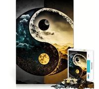 Night And Morning 1000 Piece Jigsaw Puzzles for Adults Teenagers Brain Skill Group Joy Exact Edge Stylish Gift (38x26cm)