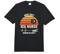 Night and Shift ICU Nurse Running On Empty Funny Comfort Colors Adult Heavyweight T-Shirt