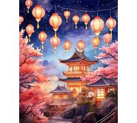 Night Architecture 500 Piece Jigsaw Puzzles for Adults, Fun jigsaw puzzles 500 pieces, Challenging Puzzle Perfect for Game Nights, Finished Puzzle Size is 52x38cm