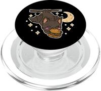 Night Bat Burger Cartoon PopSockets PopGrip for MagSafe