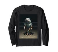 Night Beach Fish Man Weird Sea Creature Hybrid Long Sleeve T-Shirt