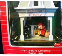 Night Before Christmas Lighted Hallmark Ornament 1988