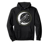 Night Black Bird Raven | Mystic Crow & Corvid Lovers Pullover Hoodie