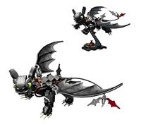 Night Black Dragon Building Block Set, 408PCS Animals Building Bricks Kit, Cool Dragon Movie Gifts Model Toy, Ideas Gifts for Kit Teenagers Adults