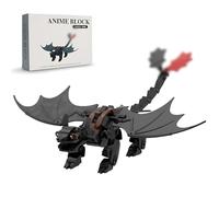 Night Black Dragon Building Blocks Set, 238 PCS Night Toothless Dragon Building Kits, MOC Animal Bricks Toy, Creative Movie Beasts Animal Model Toys, Gifts for Adults and Teens