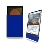 Night Blue Card Sleeves 200 Pack, Standard Card Sleeves Sturdy Sleeves Matte Back Finish, Perfect Shuffling - Protect All Your Trading Cards Collectible Cards by Fabmaker, Never Tear