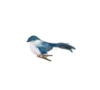 Night Blue Clip On Christmas Robin Festive Tree Bird Decoration 11cm