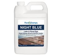 Night Blue Lake and Pond Dye - One Gallon of Professional Lake & Pond Dye - Treats Up to 1 Acre - Combination of Pond Champs Blue & Black Dye - Safe for Fish, Wildlife, Pets & Children