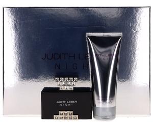 Night By Judith Leiber For Women Set: EDP+Body Lotion (1.3+3.4)oz New
