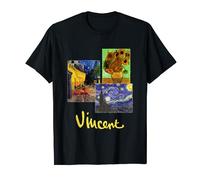 Night Cafe, Sunflowers and Starry Night by Vincent van Gogh T-Shirt