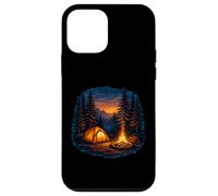 Night Camping Tent Campfire Mountain Camper Case for iPhone 12 mini