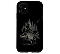 Night Carp Angler - Big Catch Fishing Design Case for iPhone 11