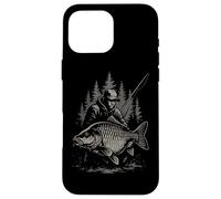 Night Carp Angler - Big Catch Fishing Design Case for iPhone 16 Pro Max